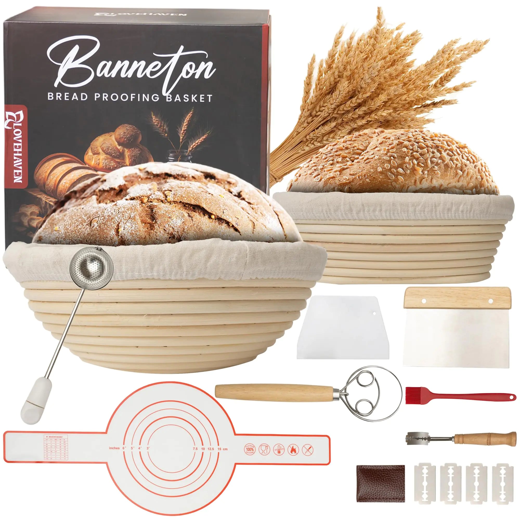 Everyday Sourdough Baskets & Tool Set + Jars Bundle