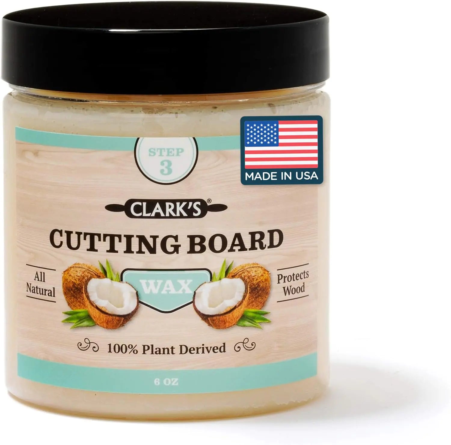 Wood Cutting Board & Butcher Block Wax (Food-Grade, 6 oz)