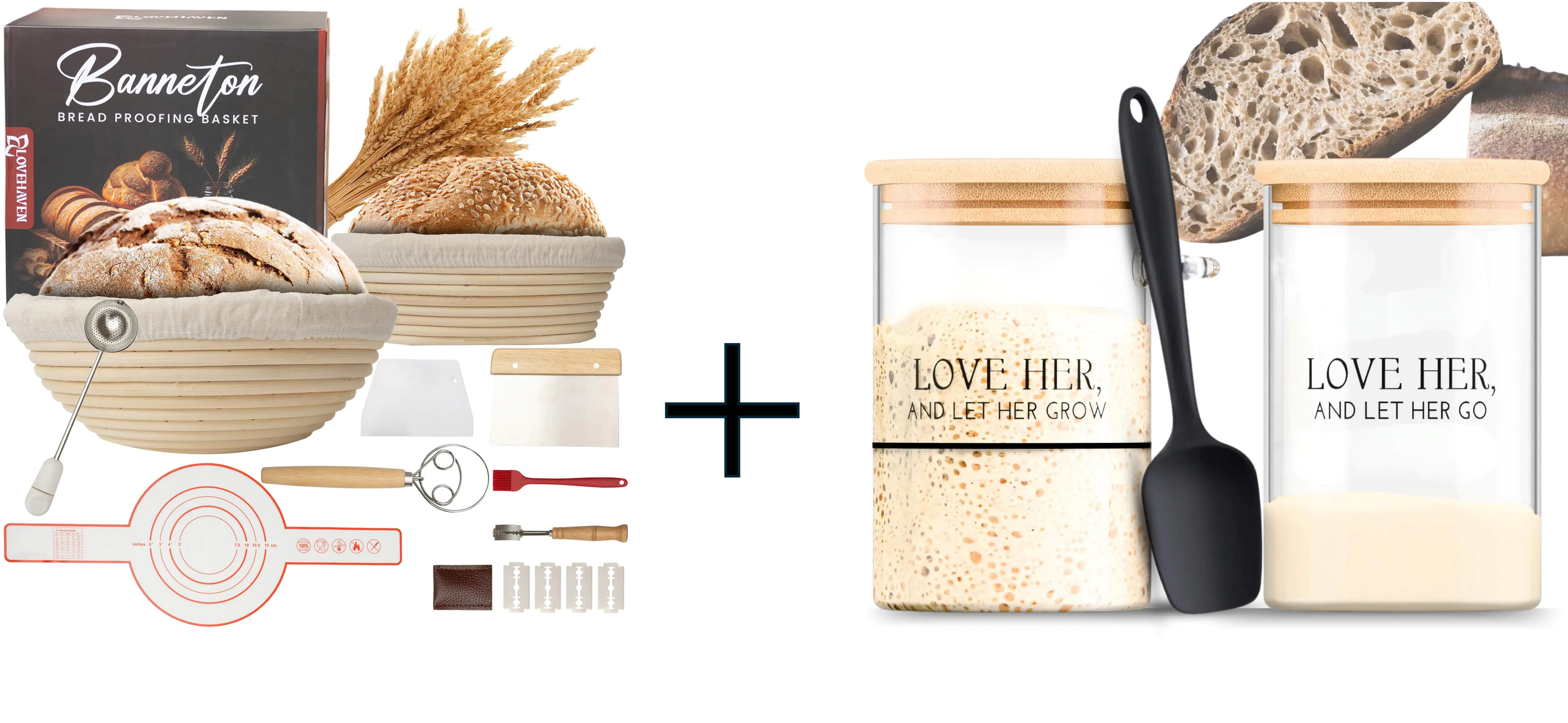 Everyday Sourdough Baskets & Tool Set + Jars Bundle
