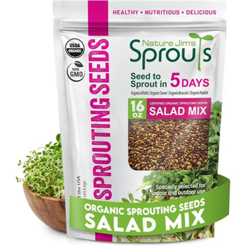 Organic Sprouting Seeds Salad Mix (1 lb)