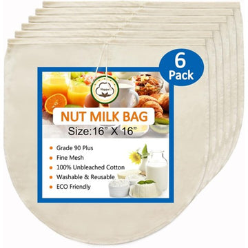 Cloth Strainer Bags, Medium (3 Pack)